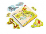 Medinė dėlionė "Winnie the Pooh" 12el TREFL
