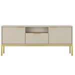 TV staliukas Austin, 135x33x56,4 cm, rudas/auksinis