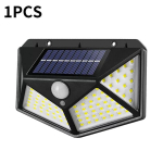 (1vnt)1248 100 LED saulės sieniniai &scaron;viestuvai lauko saulės lempa PIR judesio jutiklis Saulės energija maitinama saulės &scaron;viesa sodo ap&scaron;vietimui