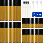 Stiklinės talpos eteriniam aliejui Kieswan, 3 ml,5 ml,10 ml, 20 vnt.