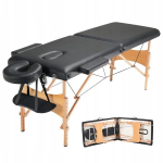 Masažinis stalas Fluxar MS-033, juoda, 2 segmentų