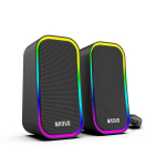 Garsiakalbiai Marvo, 2.0 su RGB ap&scaron;vietimu ir garso valdymu, pilki