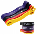 EVI Sport POWER BANDS Pro+ 4 atsparumo juostų rinkinys su e-knyga