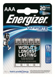 Battery, ENERGIZER Ultimate Lithium, AAA, L92, 1.5V, 4 pcs