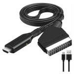 &bdquo;Plug and Play&ldquo; SCART į HDMI keitiklis: HD vaizdo adapteris lengvam prijungimui