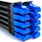 Deleycon 10x 0.5m Cat6 tinklo kabelių rinkinys, U-utp Rj45 Lan