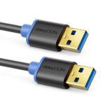 Usb 3.0 A/a kabelis &ndash; juodas/mėlynas, 1.5m