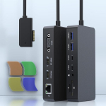 Microsoft Surface Dock trigubi ekranai 2 Hdmi+vga, 12 viename Surface dokas, skirtas Surface Pro 11/10/9/8/x/7/6/5/4/3, Surface Laptop 7/6/5/4/3/2/1, Surface Laptop Go 3/2/1, Surface Book