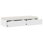 lovų stalčiai balti 100x36,5x16,5 cm i&scaron; inžinerinės medienos