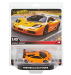 Automobilis Hot Wheels Premium McLaren F1 GTR, oranžinis
