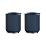 "Fellow Rocky Lowball Insulated Tumblers" gertuvės - 2 vnt. - akmeninės mėlynos spalvos, 295 ml, Fellow Rocky Lowball Insulated Tumblers - 2-Pack - Stone Blue 295ml