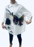 Palaidinė moterims, Made in Italy, balta, L/XL