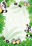 Dekoratyvinis popierius Panda, A4, 25 vnt