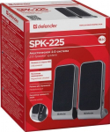 "defender" garsiakalbiai spk-225, 2.0, 4 w, pilkos spalvos, garsumo reguliatorius, korpusas su magnetiniu ekranu, 200 hz ~ 18 khz