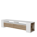 TV staliukas Kalune Design Sosruko, baltas/rudas