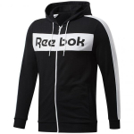 Džemperis vyrams Reebok Te Linear Logo Fz Hoody M FU3131, juodas