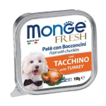 Monge Fresh pa&scaron;tetas su kalakutienos gabaliukais, suaugusiems &scaron;unims 100g