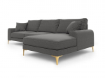 Mink&scaron;tas kampas Mazzini Sofas Madara, tamsiai pilkas