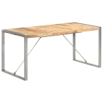 Valgomojo stalas, 160x80x75 cm, rudas