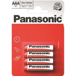 Panasonic elementai Red Zinc R03 (AAA), 4 vnt.