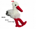 Bocian pliu&scaron;inis žaislas, 23 cm
