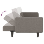 Sofa-lova su pagalvėlėmis vidaXL, ruda