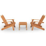 Lauko baldų komplektas vidaXL adirondack, rudas/pilkas