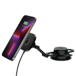 Telefono laikiklis Spigen OneTap 3 Pro Wireless Car Charger Mount MagSafe Dashboard/Windshield ITS35W-3, black