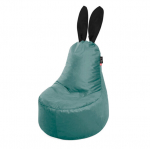 Sėdmai&scaron;is Qubo Mommy Rabbit aksominis žalias skandinavi&scaron;kas 65x65