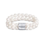JwL Luxury Pearls Dviguba apyrankė i&scaron; tikrų baltų perlų JL0598