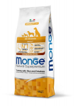 Monge Dry Dog Special Line Mono Visų veislių suaugusiems &scaron;unims su kalakutiena, ryžiais ir bulvėmis, 12 kg