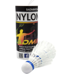 Badmintono plunksnelės Sunflex Nylon, baltos