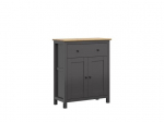 Komoda Black Red White Hesen, pilka/ruda