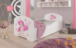 Vaiki&scaron;ka lova Adrk Furniture Pepe Girl with wings, 70x140 cm, balta