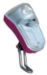 Priekinis dviračio žibintas 2K XC-779, rožinis