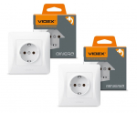 Lizdas z/a 1V, Videx Binera, baltas, IP20 (2 vnt.)