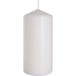 Bispol cilindrinė žvakė White 15 cm