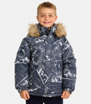Huppa Vaikų striukė MARINEL, pilka, 110, dark gray pattern