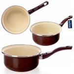 Rudelis "brown" 1l, emaliuotas, 16 cm skersmens