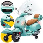 Vaiki&scaron;kas elektrinis motoroleris Vespa MP3, mėlynas