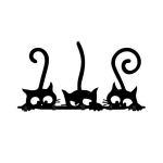 Sieninė kabykla Asir Hidden Cats, juoda