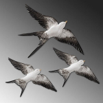 Opviq sieninė dekoracija Flying Swallow 2, 3 vnt.