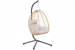 Pakabinamas krėslas Lugo, Black / Beige
