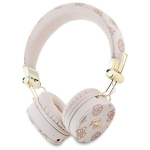 Guess Bluetooth ENC GUBH70EPOSMW Rudos/Brown Peony Script apvalios formos ausinės