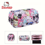 Sanrio Kuromi & Cinnamoroll 3D pie&scaron;tukinė - tvirta Oksfordo medžiaga., Trumpas C stilius