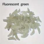 50/100vnt Fluorescenciniai Mink&scaron;ti Masalai - Kvapnios Duonos Kirmėlės Žvejybai,  Fluorescencinė žalia