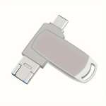 USB laikmena USB atmintinė su Type C ir Touch ID,  Sidabrinis