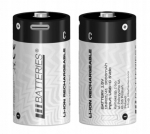 Liibaterijos galinga įkraunama ličio jonų baterija c usb-c 2vnt. 3000 mAh