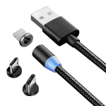 Magnetinis kabelis Perfee, 3in1, "micro USB", C tipo, "Lightning", 1 m