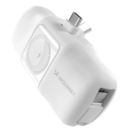 Atsarginis maitinimo &scaron;altinis ("Power Bank") Maitinimo &scaron;altinis, 5000mAh 15W su USB-C ir Apple Watch įkrovikliu, baltas